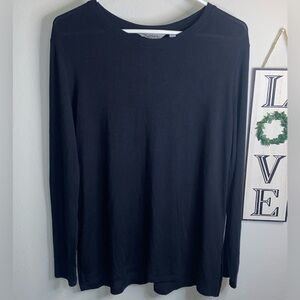 ATHLETA MODAL BLACK LONG SLEEVE SHIRT